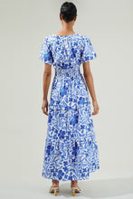 Load image into Gallery viewer, Celeste Floral Palmer Poplin Tiered Maxi Dress