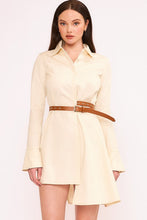 Load image into Gallery viewer, Belted Shirt Dress