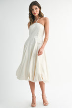 Load image into Gallery viewer, Halter Neck Balloon Hem Maxi Dress