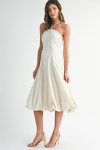 Load image into Gallery viewer, Halter Neck Balloon Hem Maxi Dress