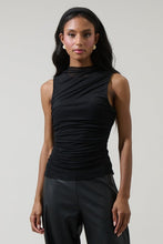 Load image into Gallery viewer, Odilia Ruched Sleeveless Blouse