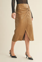 Load image into Gallery viewer, Knot Detail Asymmetric Wrap Skirt