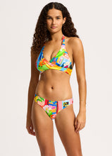 Load image into Gallery viewer, Cuba Multi Fit Wrap Front Halter Bikini Top - Turquoise