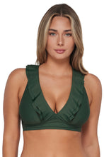 Load image into Gallery viewer, Sunsets Island Green Willa Wireless Top