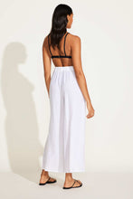 Load image into Gallery viewer, Tallows Linen Wide Leg Pant - White EcoLinen