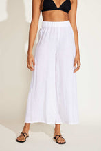 Load image into Gallery viewer, Tallows Linen Wide Leg Pant - White EcoLinen