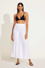 Load image into Gallery viewer, Tallows Linen Wide Leg Pant - White EcoLinen