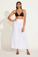 Load image into Gallery viewer, Tallows Linen Wide Leg Pant - White EcoLinen
