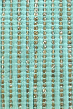 Load image into Gallery viewer, Natural Beauty Upcyled Hand Woven Mint Tote