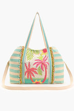 Load image into Gallery viewer, Palms Away Embellished Tote