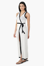 Load image into Gallery viewer, Dalmia Black And White Crochet Lace Fabric Cover Up