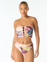 Load image into Gallery viewer, Carmen Marc Valvo Bandeau Draped Bikini Top