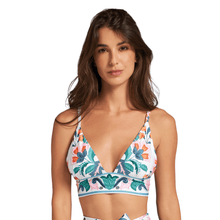 Load image into Gallery viewer, Burst Floral OTS Branded Bra Top