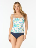 Load image into Gallery viewer, Beach House Lexi Fitted Underwire Textured Tankini Top