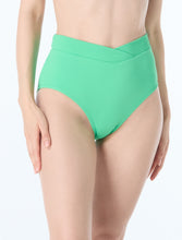 Load image into Gallery viewer, Swim Letty Crossover Textured Bikini Bottom