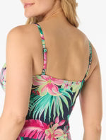 Load image into Gallery viewer, Beach House Lola Wrap Underwire Tankini Top