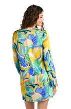 Load image into Gallery viewer, La Blanca Sun In Sicily Lace Up V-Neck Tunic Cover Up