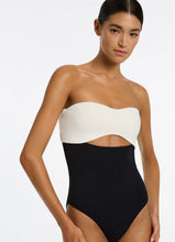 Load image into Gallery viewer, Versa Rib Cut Out Bandeau One Piece
