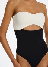 Load image into Gallery viewer, Versa Rib Cut Out Bandeau One Piece