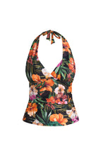 Load image into Gallery viewer, Tropical Hideaway Halter Tankini Top