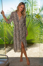 Load image into Gallery viewer, Wild Whispers Button Up Shirt Dress