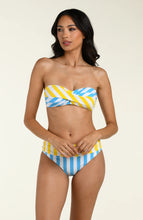 Load image into Gallery viewer, Coastal Clubhouse Twist Bandeau Bikini Top
