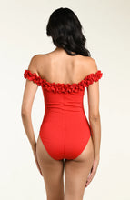 Load image into Gallery viewer, Island Goddess Ruffled One Piece - Ruby