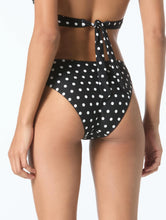 Load image into Gallery viewer, Michael Kors Classic High Leg Bikini Bottom - Classic Dot