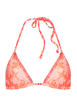 Load image into Gallery viewer, Coral Foliage Balmy Sliding Triangle Bikini Top