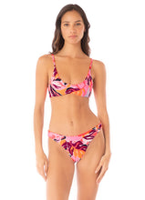Load image into Gallery viewer, Coral Leafy Sublimity Regular Rise Classic Bikini Bottom