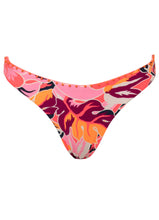 Load image into Gallery viewer, Coral Leafy Sublimity Regular Rise Classic Bikini Bottom