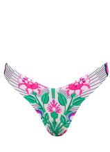 Load image into Gallery viewer, Cerise Bouquet Splendour Regular Rise Thin Side Bikini Bottom