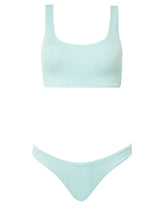Load image into Gallery viewer, Fair Aqua Flirt Thin Side Bikini Bottom