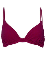 Load image into Gallery viewer, Bom Bom Pink Dainty Unmolded Underwire Bikini Top