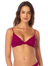 Load image into Gallery viewer, Bom Bom Pink Dainty Unmolded Underwire Bikini Top