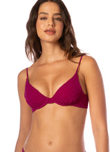 Load image into Gallery viewer, Bom Bom Pink Dainty Unmolded Underwire Bikini Top