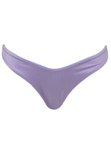 Load image into Gallery viewer, Lavander Wisteria Splendour Regular Rise Thin Side Bikini Bottom