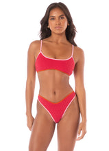 Load image into Gallery viewer, Apple Red Splendour Regular Rise Thin Side Bikini Bottom