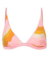 Load image into Gallery viewer, Orchid Pink Ivy Fixed Triangle Bikini Top