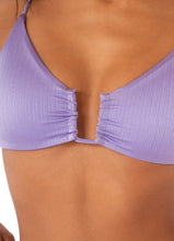 Load image into Gallery viewer, Lavander Wisteria Bia U Wire Bralette Bikini Top