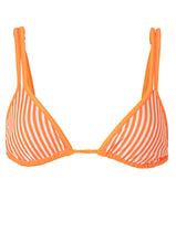 Load image into Gallery viewer, Neon Orange Itza Sliding Triangle Bikini Top