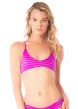 Load image into Gallery viewer, Deep Pink Liberties Classic Bralette Bikini Top
