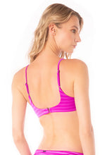 Load image into Gallery viewer, Deep Pink Liberties Classic Bralette Bikini Top