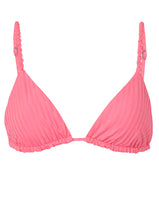 Load image into Gallery viewer, Taffy Pink Upbraid Sliding Triangle Bikini Top
