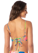 Load image into Gallery viewer, Fruit Punch Copilot Long Line Triangle Bikini Top