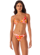 Load image into Gallery viewer, Pink Palms Sahara Fixed Triangle Bikini Top