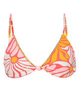 Load image into Gallery viewer, Pink Palms Sahara Fixed Triangle Bikini Top