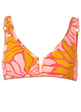 Load image into Gallery viewer, Pink Palms Victoria V Wire Bralette Bikini Top