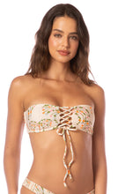 Load image into Gallery viewer, Sandstone Tropics Radiance Lace Up Bralette Bikini Top