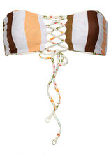 Load image into Gallery viewer, Sandstone Tropics Radiance Lace Up Bralette Bikini Top